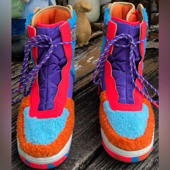 Nike Shoes - Nike Air Force 1 Rebel XX Sneakers Sz 8 EU 39 Blue Orange Red Sail Spirit Purple